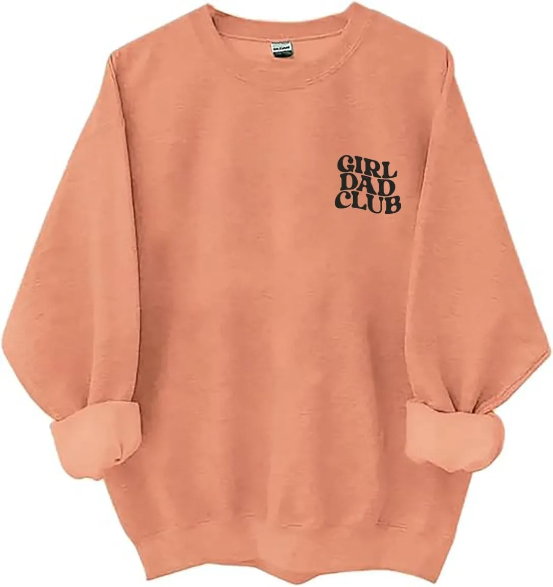 

Толстовка Girl Dad Club, худи для объявления о беременности LNDOCAI