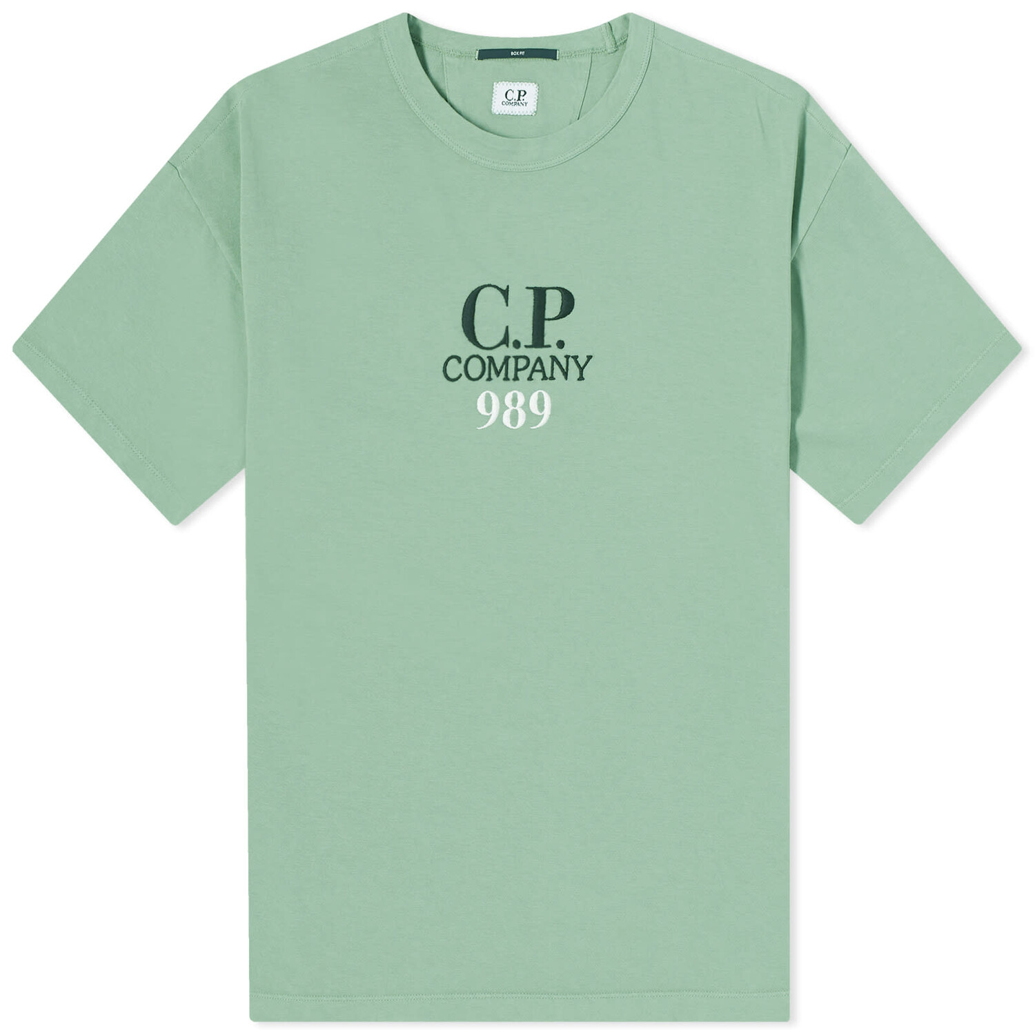 

Футболка C.P. Company Box Logo T-Shirt, цвет Green Bay