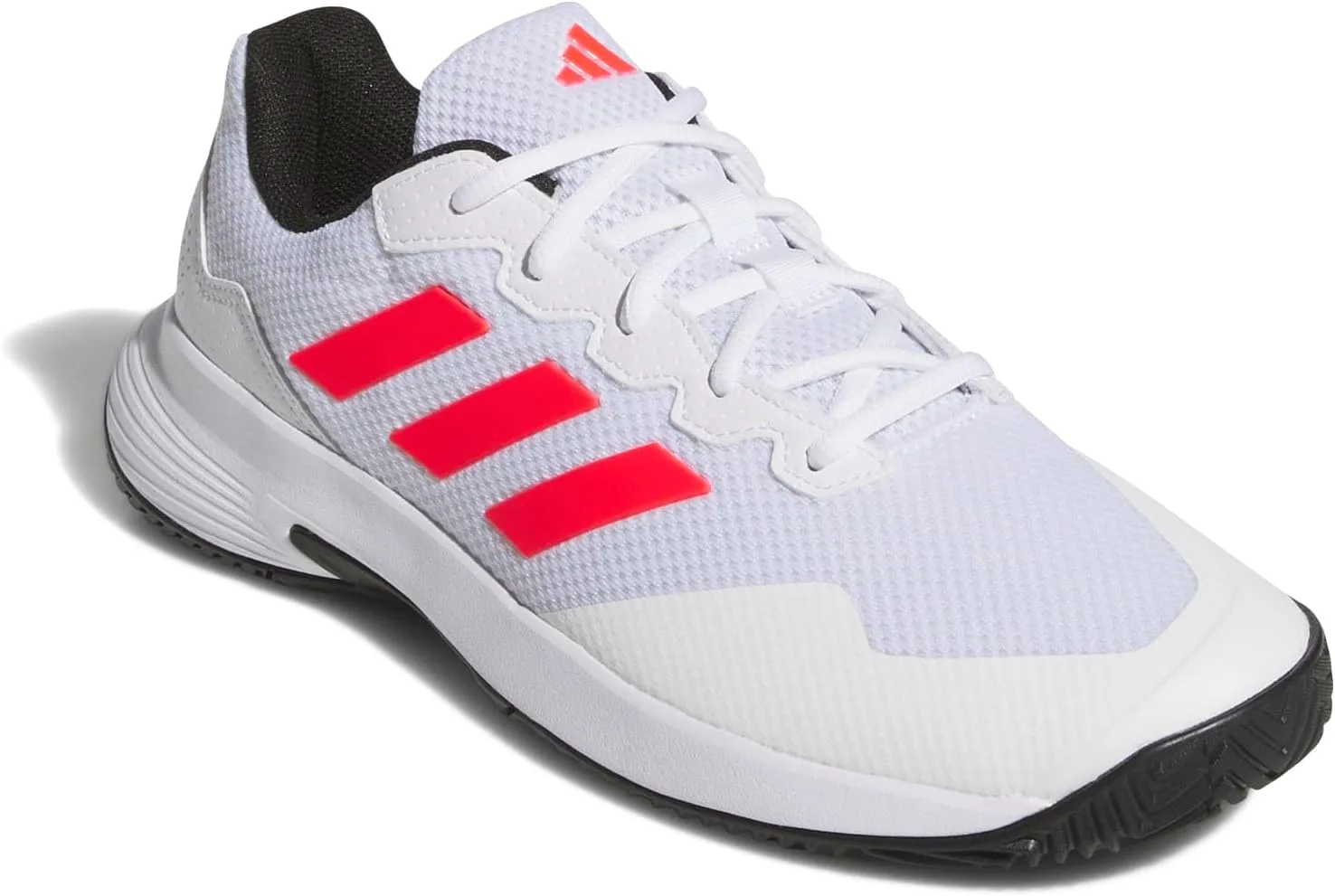 Мужские теннисные кроссовки Adidas Gamecourt, белый/черный/красный — фото 4