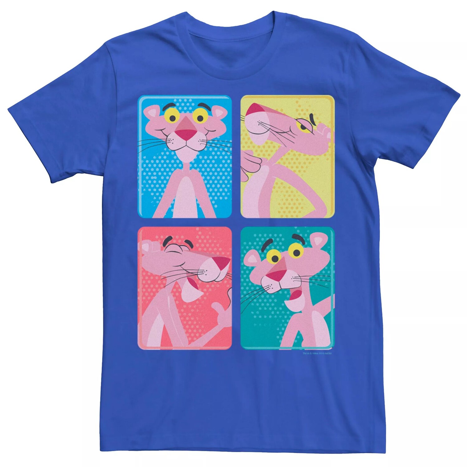 

Мужская футболка с цветными вставками Pink Panther Licensed Character