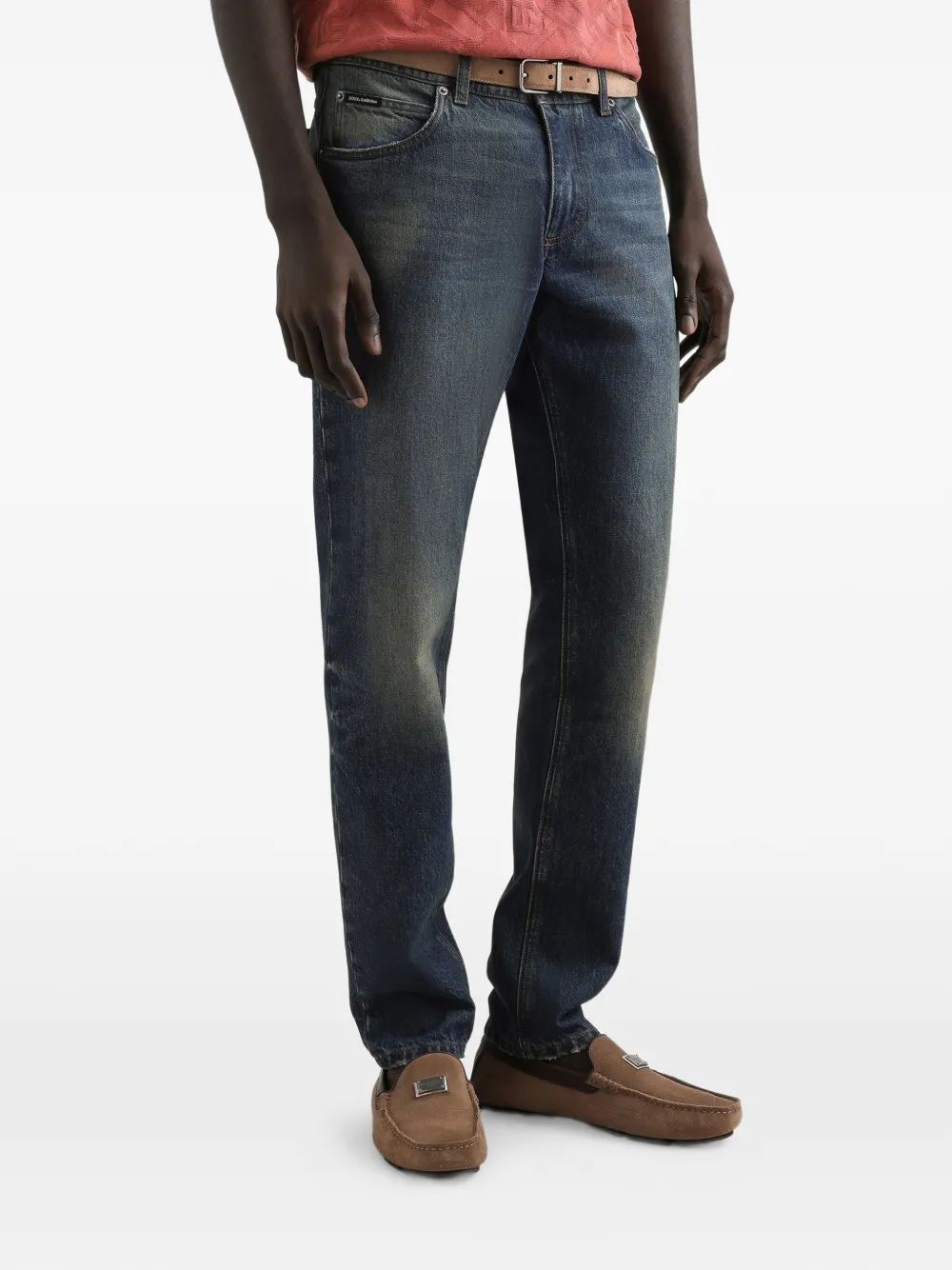 

Джинсы с логотипом Dolce & Gabbana, синий