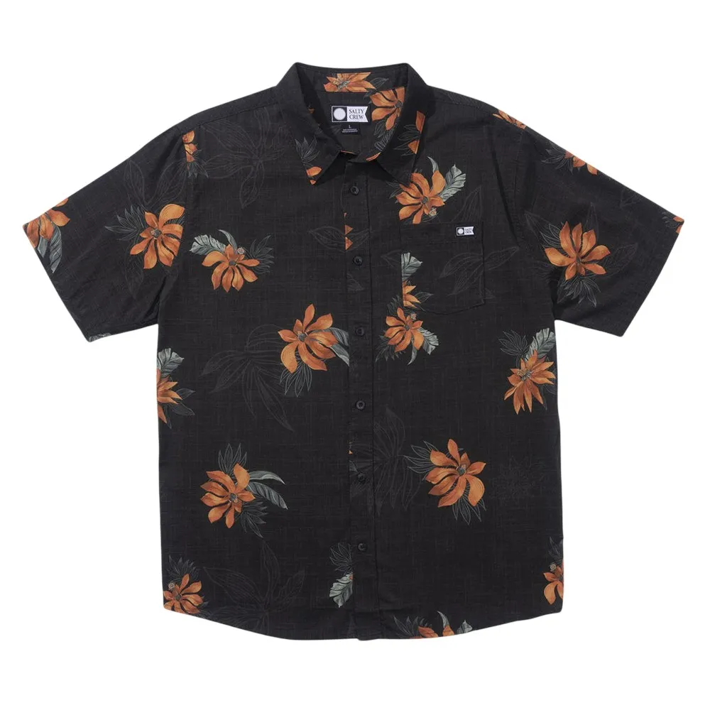 

Рубашка с коротким рукавом Salty Crew Bloomin woven, черный