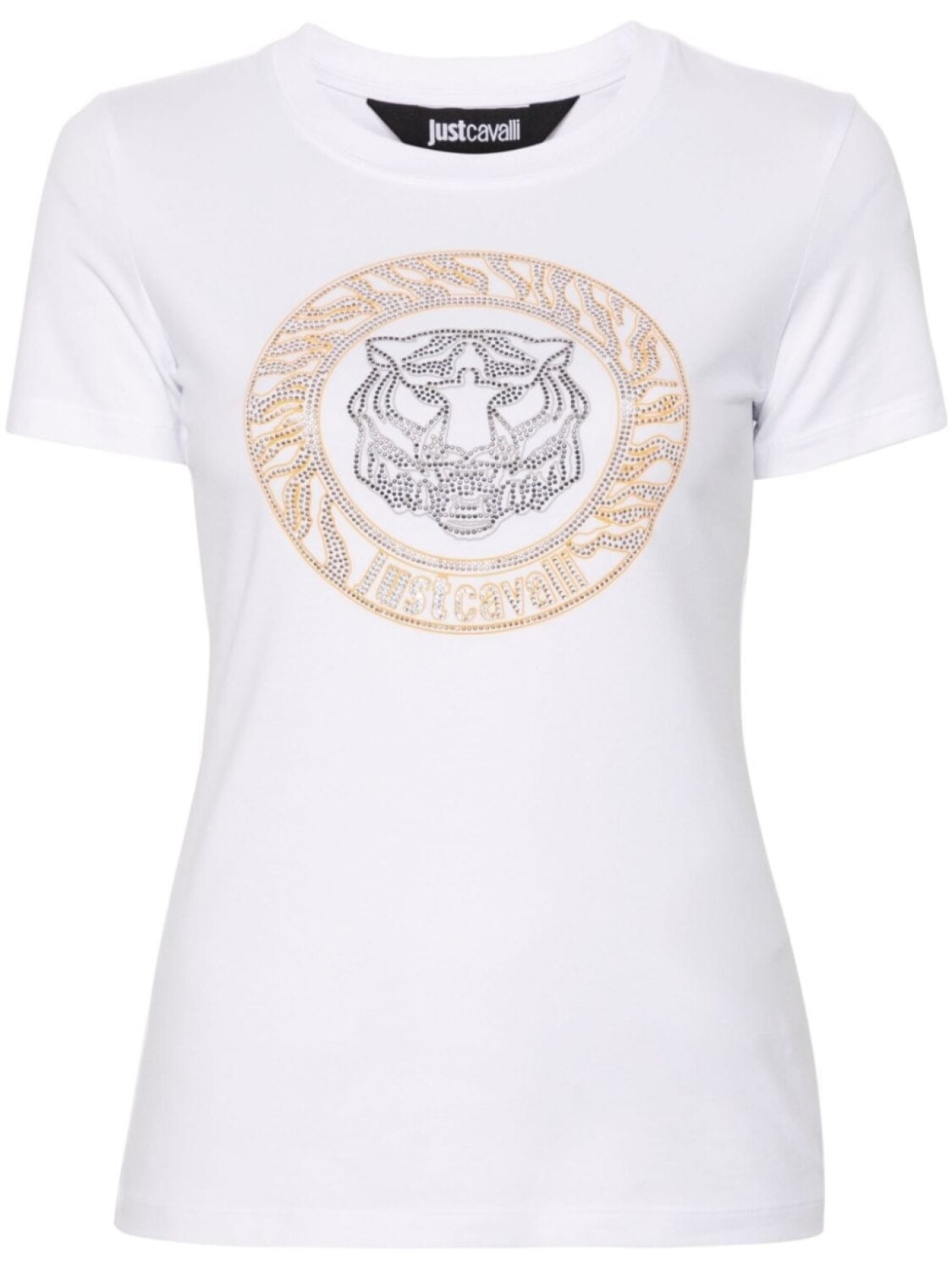 

Just Cavalli футболка с декором Tiger, белый