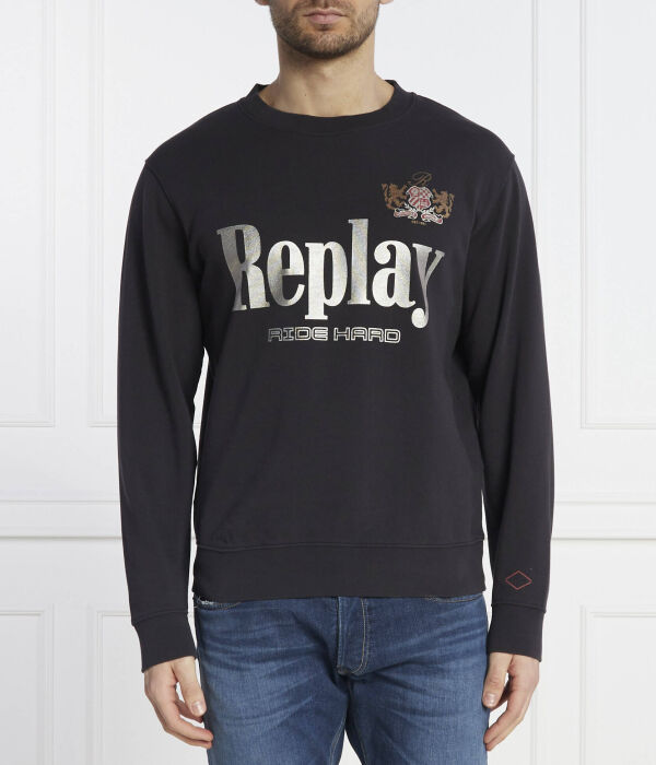 

Толстовка Replay Regular Fit, черный