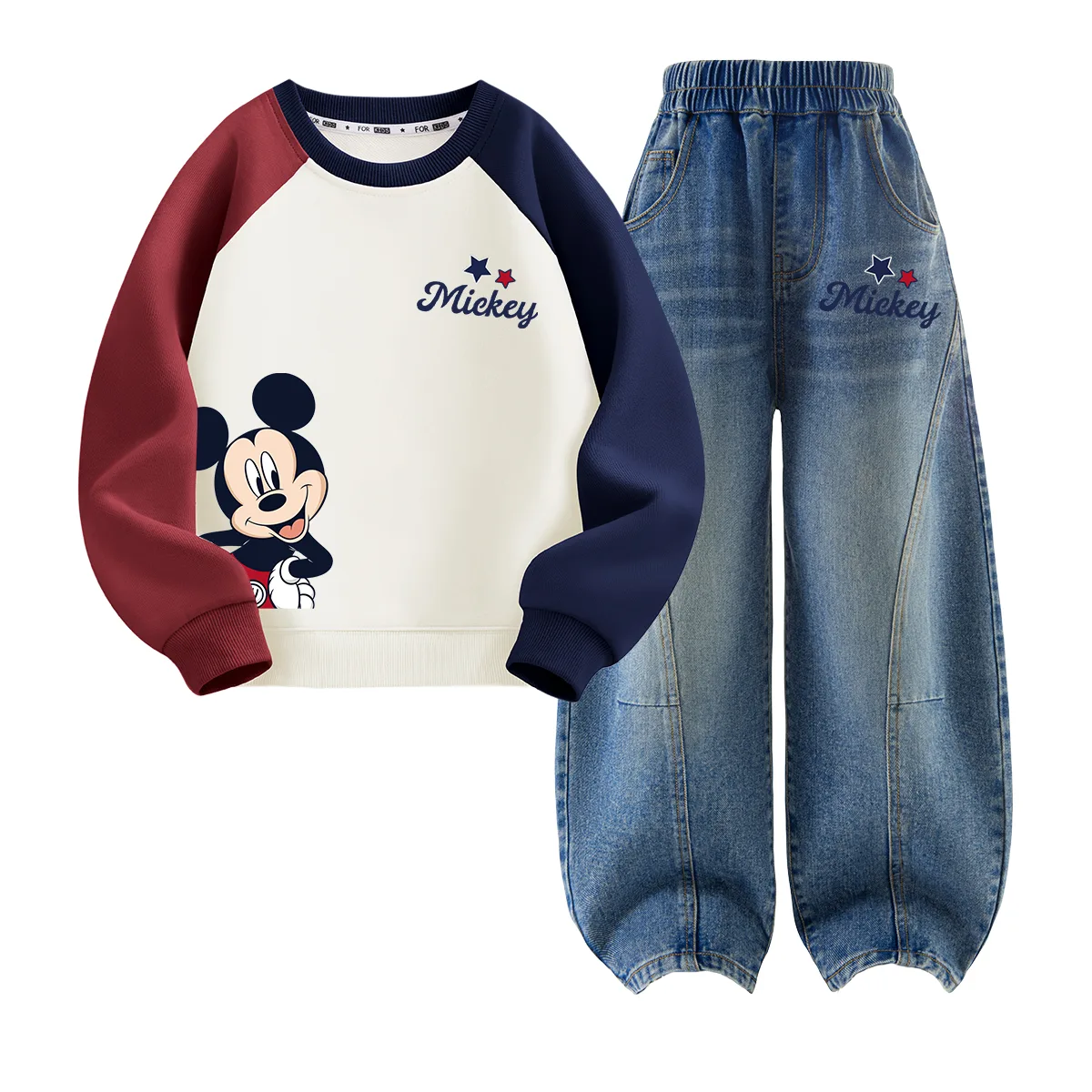 Детский спортивный комплект Casual Sportswear из 2 предметов Disney, DiB Trendy Mickey K Green Blue+DiB Trendy Mickey K Denim Blue — фото 3
