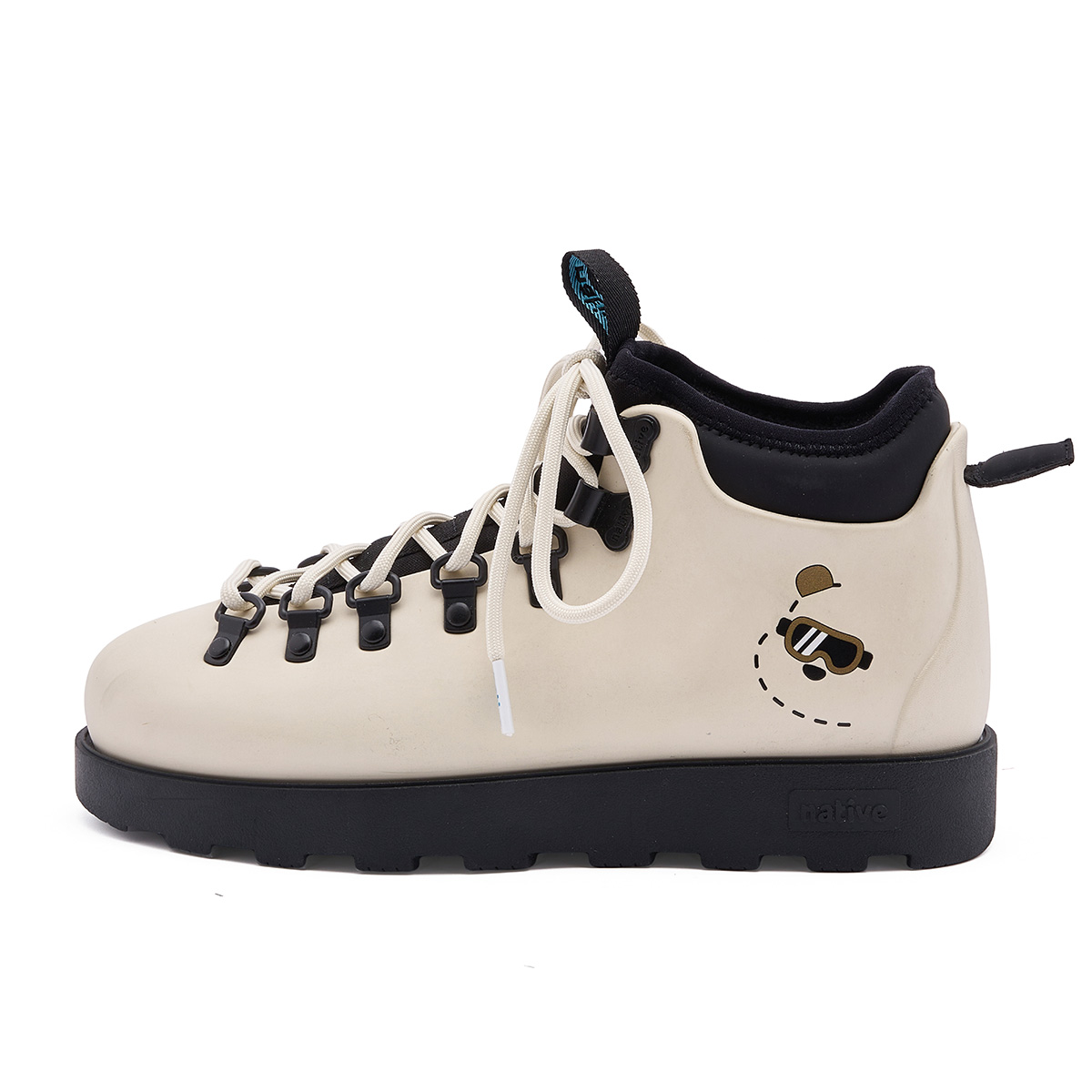 

Fitzsimmons Short Martin Boot Unisex черный белый Native Shoes, Oat белый | Polar Bear Print | черный