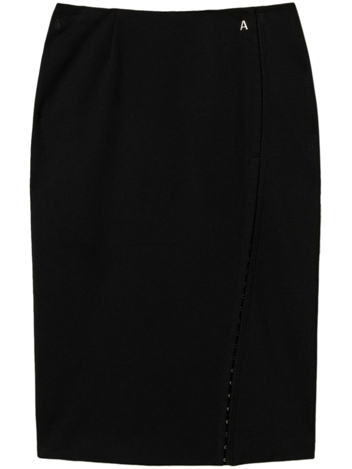 

Юбка миди с боковыми крючками TWINSET, черный