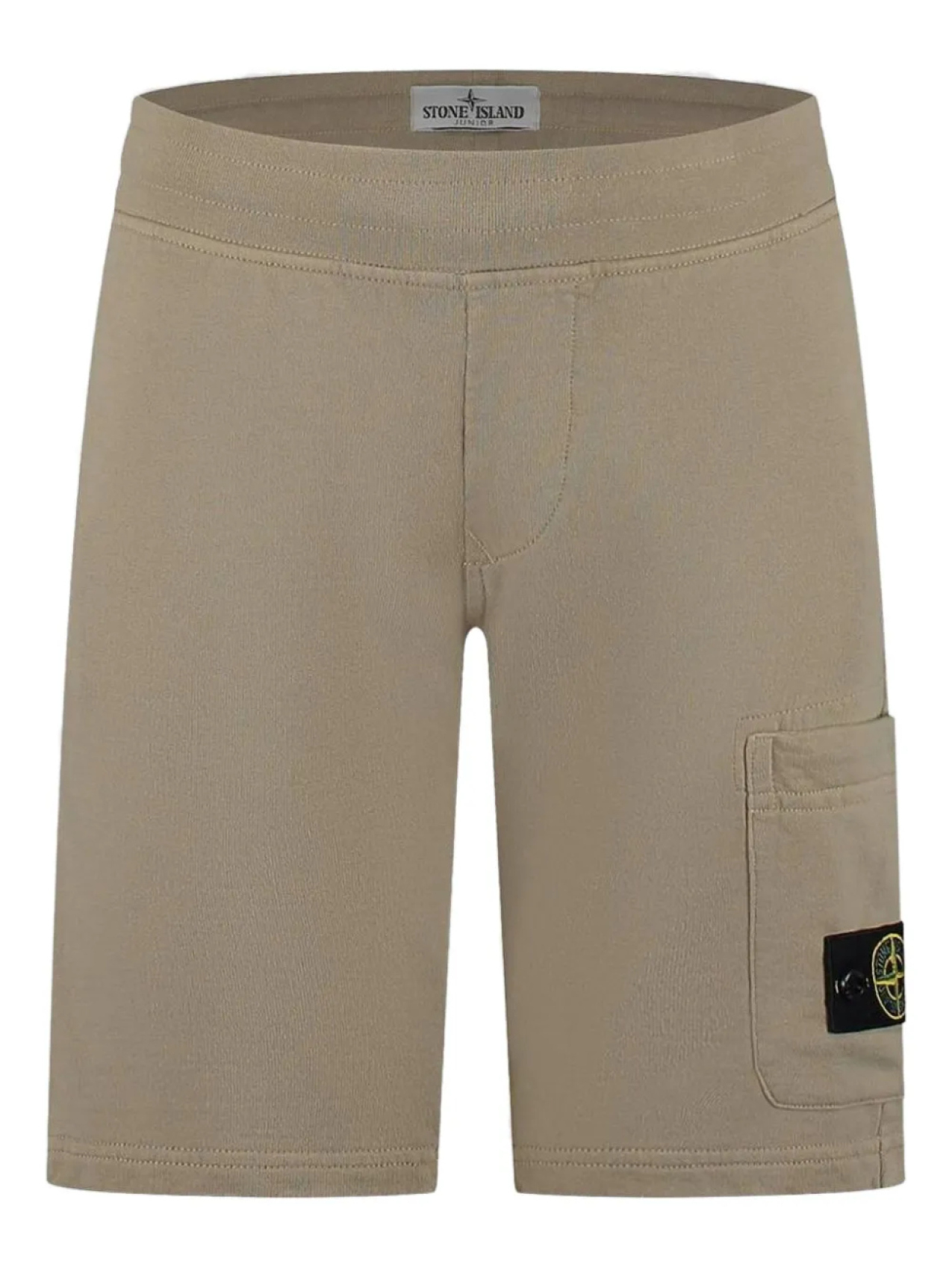 

Хлопковые шорты с надписью Compass-tag Stone Island Junior, коричневый