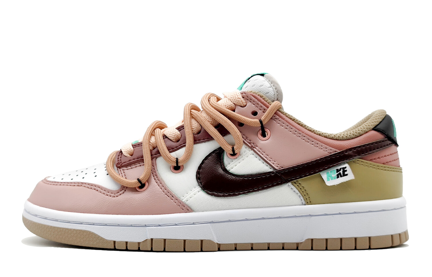 

Кроссовки Nike Dunk Skateboard Shoes Women's Low-Top Mocha Powder/coffee Brown