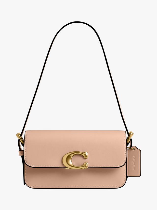 

Кожаная сумка через плечо Zoe Coach, Cream