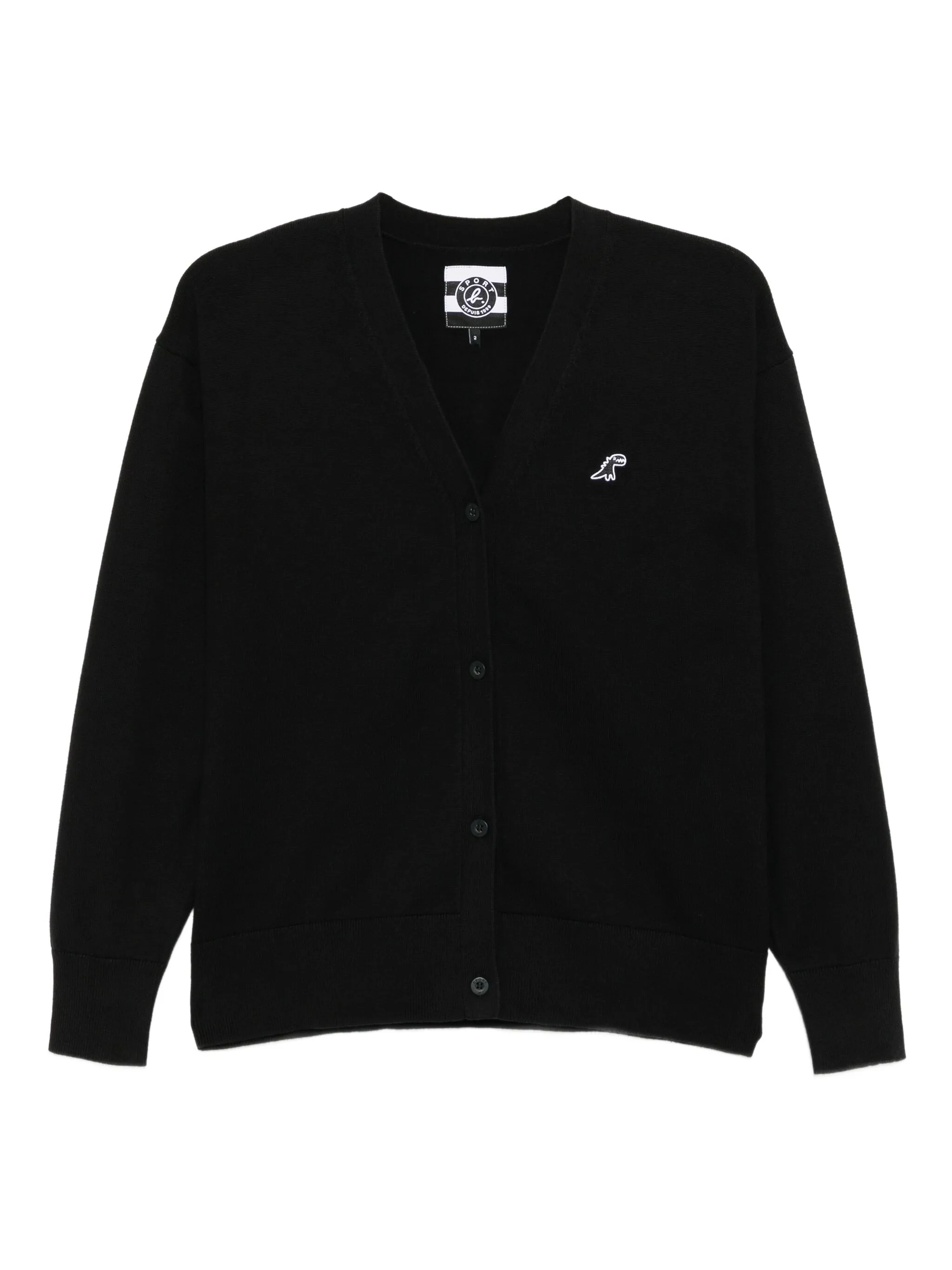 

Кардиган DINO с вышивкой Sport B. By Agnès B., черный