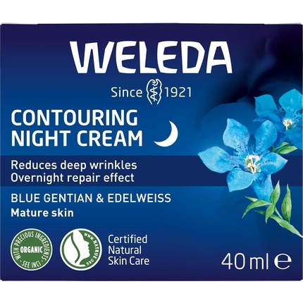 Крем для лица Weleda — Ночной контурный Blue Gentian and Edelweiss, 40 мл — фото 3
