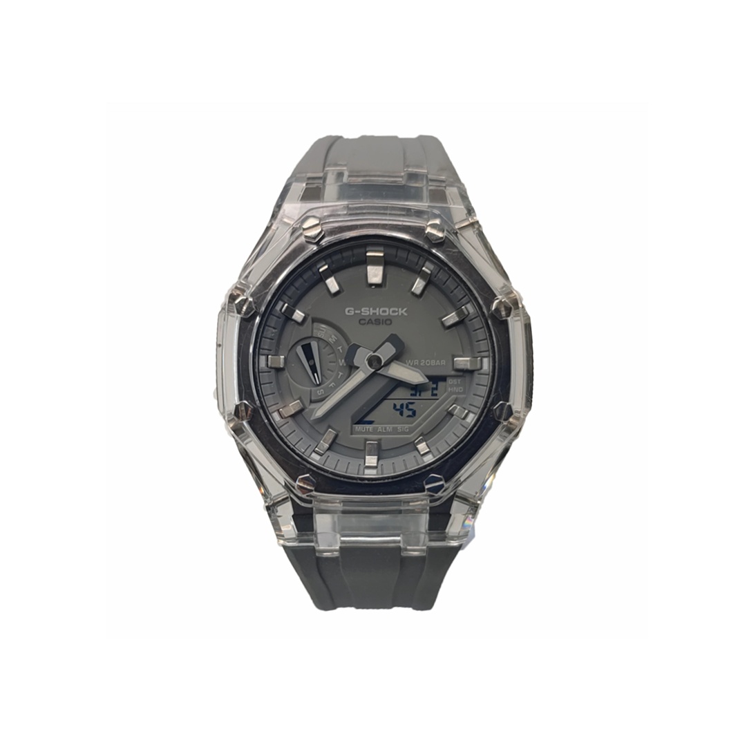 

CASIO Часы Men Liquid Crystal/Analog Dual Display Series Black Watch, Glacier Earth Gray