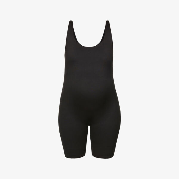

Для беременных Комбинезон из эластичной ткани The Cindy с овальным вырезом Bumpsuit, черный