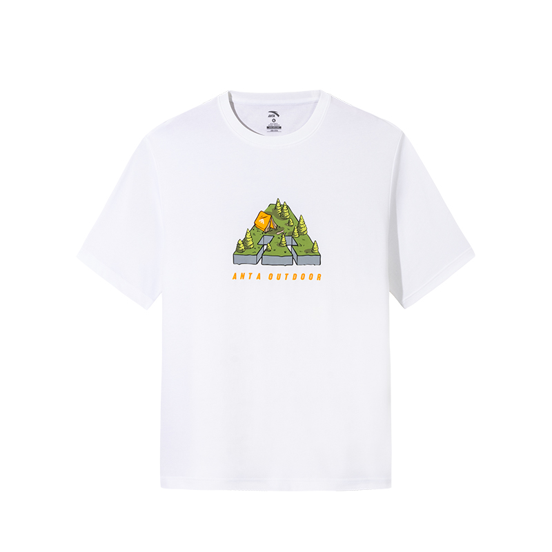 

ANTA Футболка мужская Outdoor Collection pure white, Белый, ANTA Футболка мужская Outdoor Collection pure white