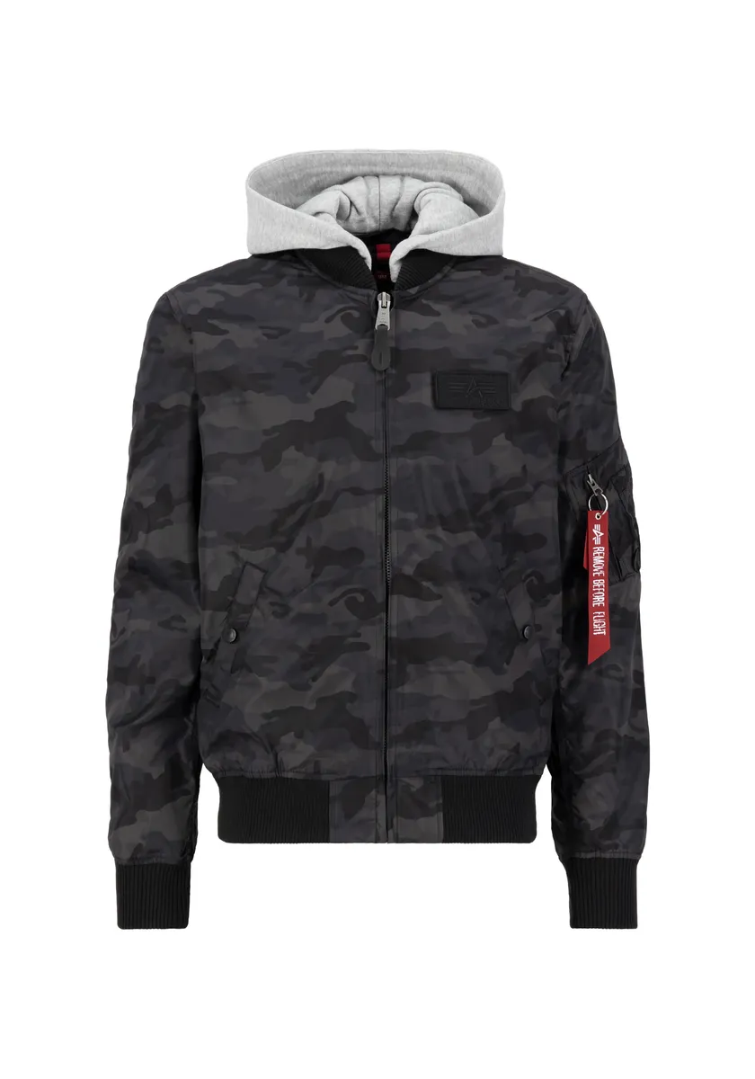 

Куртка-бомбер Alpha Industries " Alpha Industries Мужчины - Куртки-бомберы MA-1 TT Hood Camo", черный