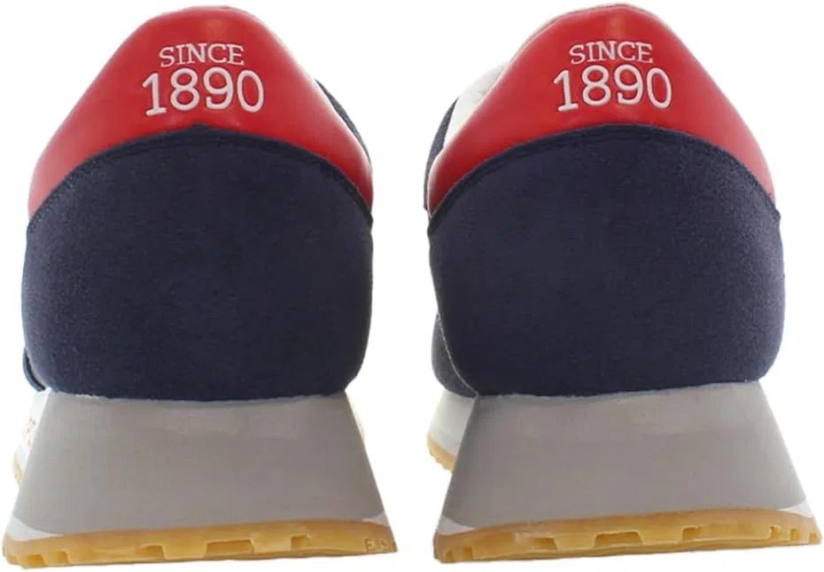 Кроссовки-поло Scarpe US Running Cleef 006M в цвете Pelle Scamosciata/Tessuto Dark Blue US24UP03 U.S. Polo Assn., синий — фото 4