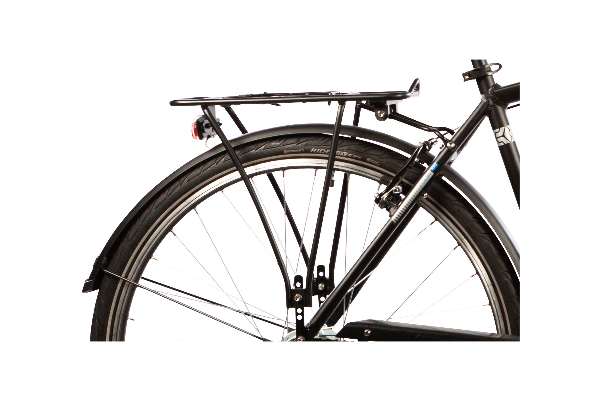Городской велосипед Carver Tour 100 n - 28 дюймов - Diamant - 2024, цвет Schwarz|black/silver/blue — фото 3