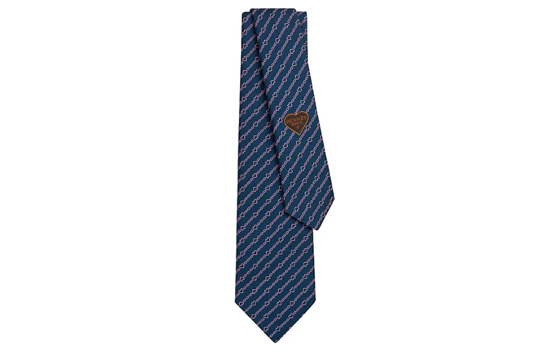 

HERMES Мужской галстук, Dark Blue