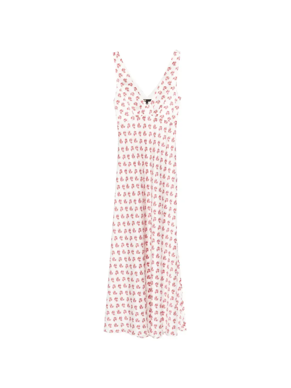 

Платье макси с V-образным вырезом и цветочным принтом Maje, белый