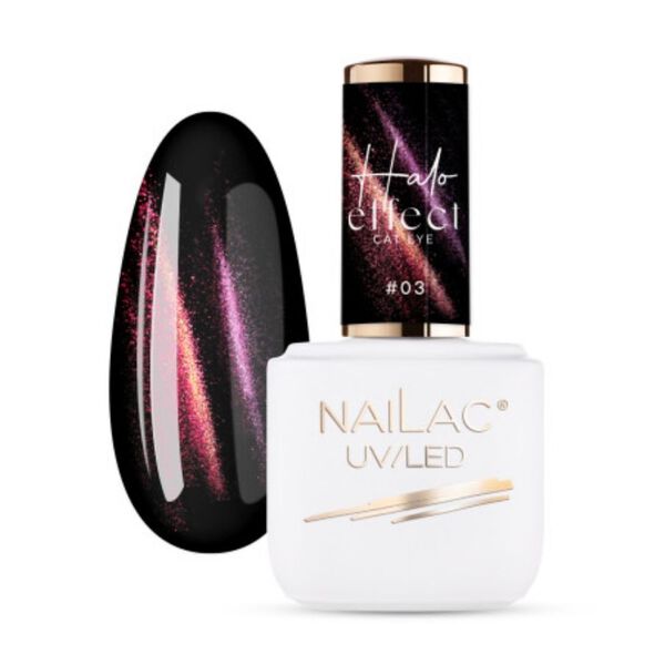 

Гибридный лак №03, 7 мл Nailac Halo effect cat eye