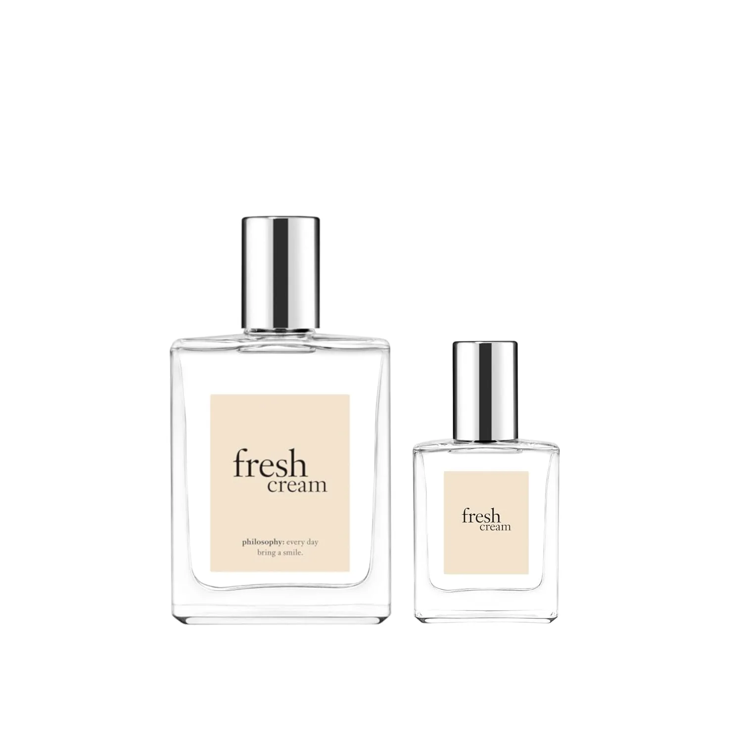Philosophy Fresh Cream - набор из двух туалетных вод (полноразмерная и дорожная версии) со сладкими, сливочными и нежными ароматами.