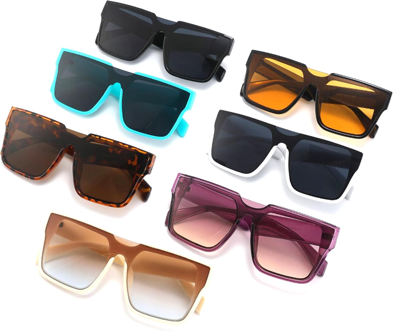 

Большие квадратные солнцезащитные очки bullabulling для женщин и мужчин, модные большие солнцезащитные очки для активного отдыха, цельные линзы, защита от УФ-излучения UV400, Purple