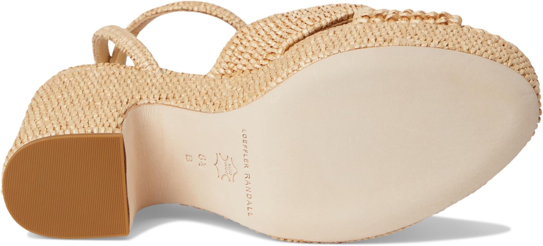 Туфли Loeffler Randall Chunky Platform Sandals, Natural — фото 3
