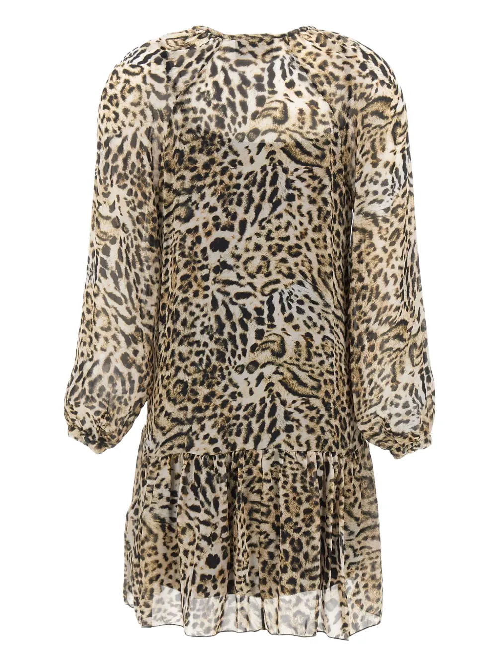 

Платье с анималистическим принтом и V-образным вырезом Kaos, нейтральный