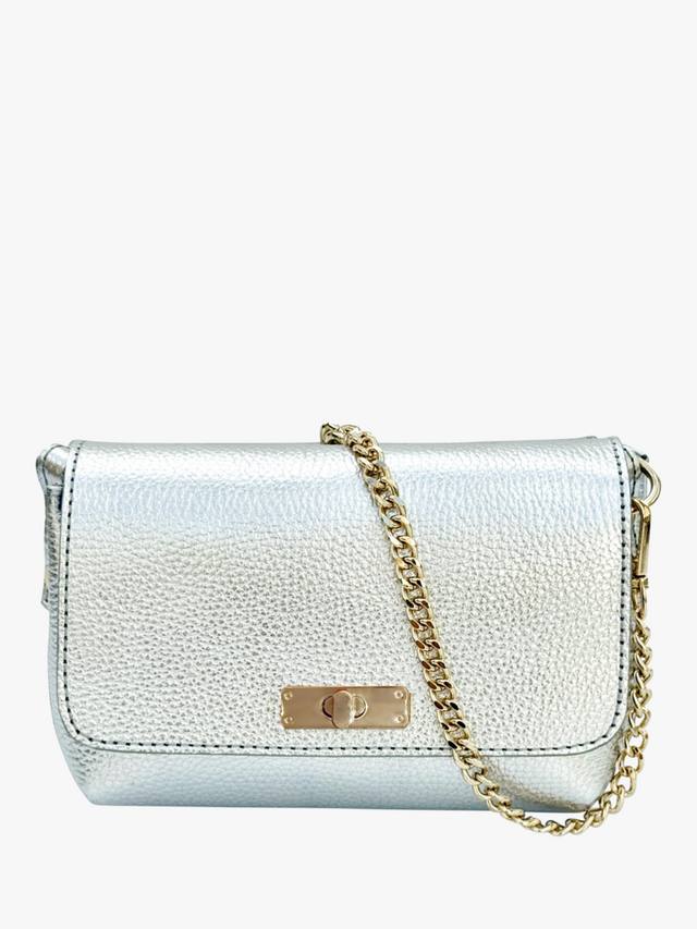 

Кожаная сумка кроссбоди Maisie Apatchy London, Silver