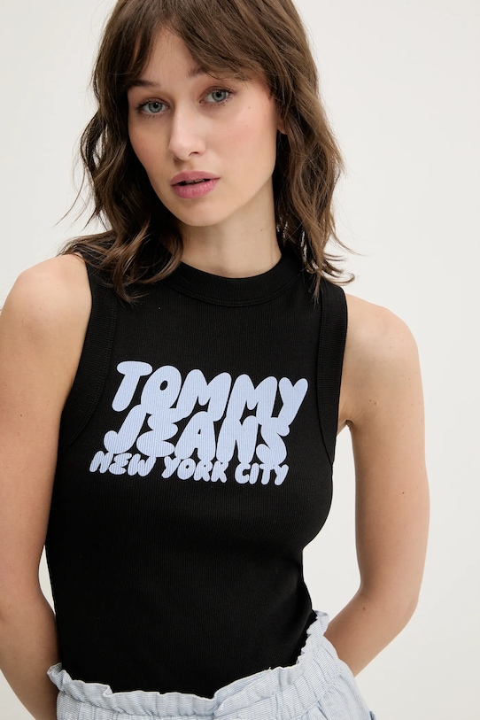 

Топ Tommy Jeans, черный