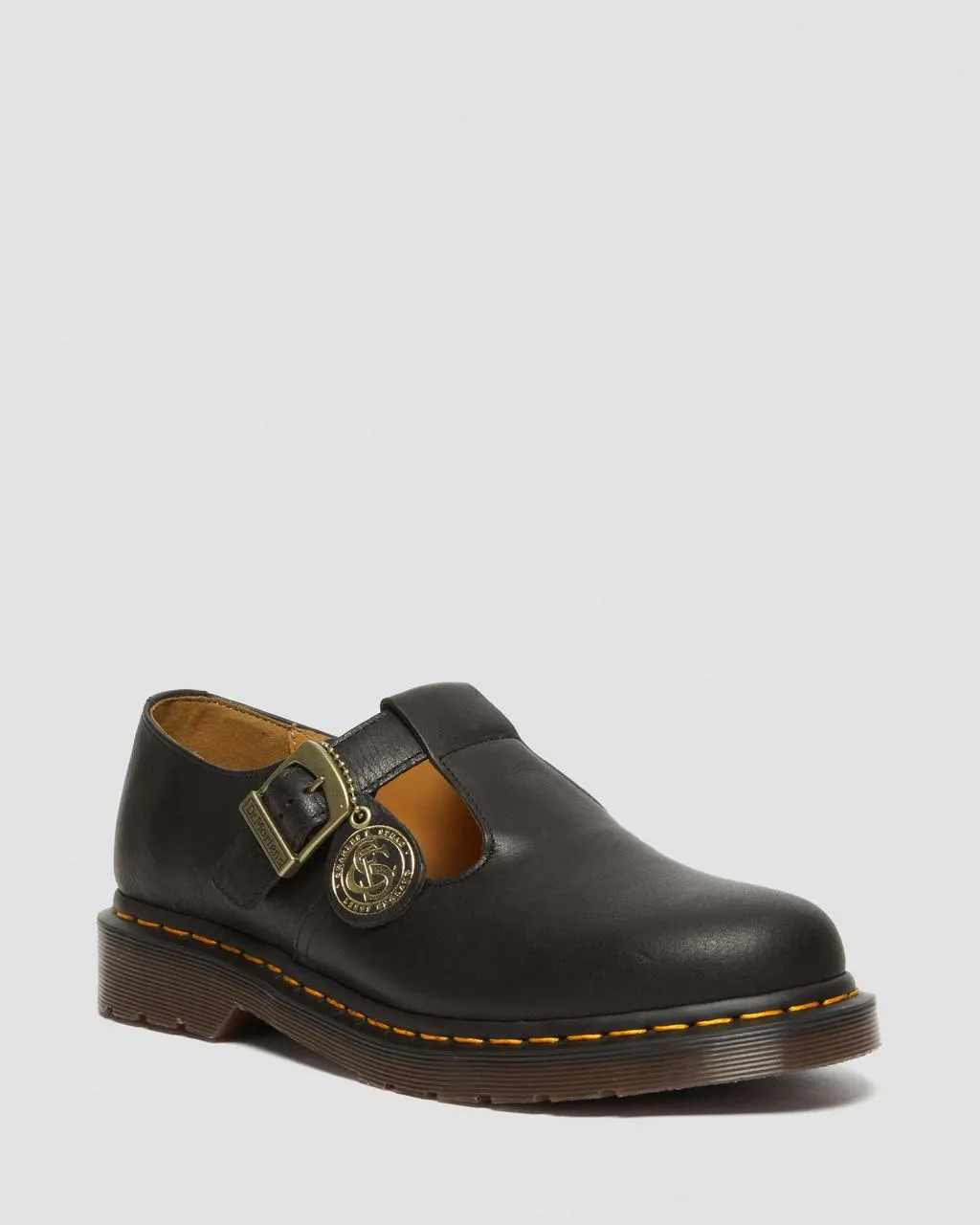 

Кожаные туфли Мэри Джейн Dr. Martens T-Bar Regency Regency, цвет Black — Regency Calf