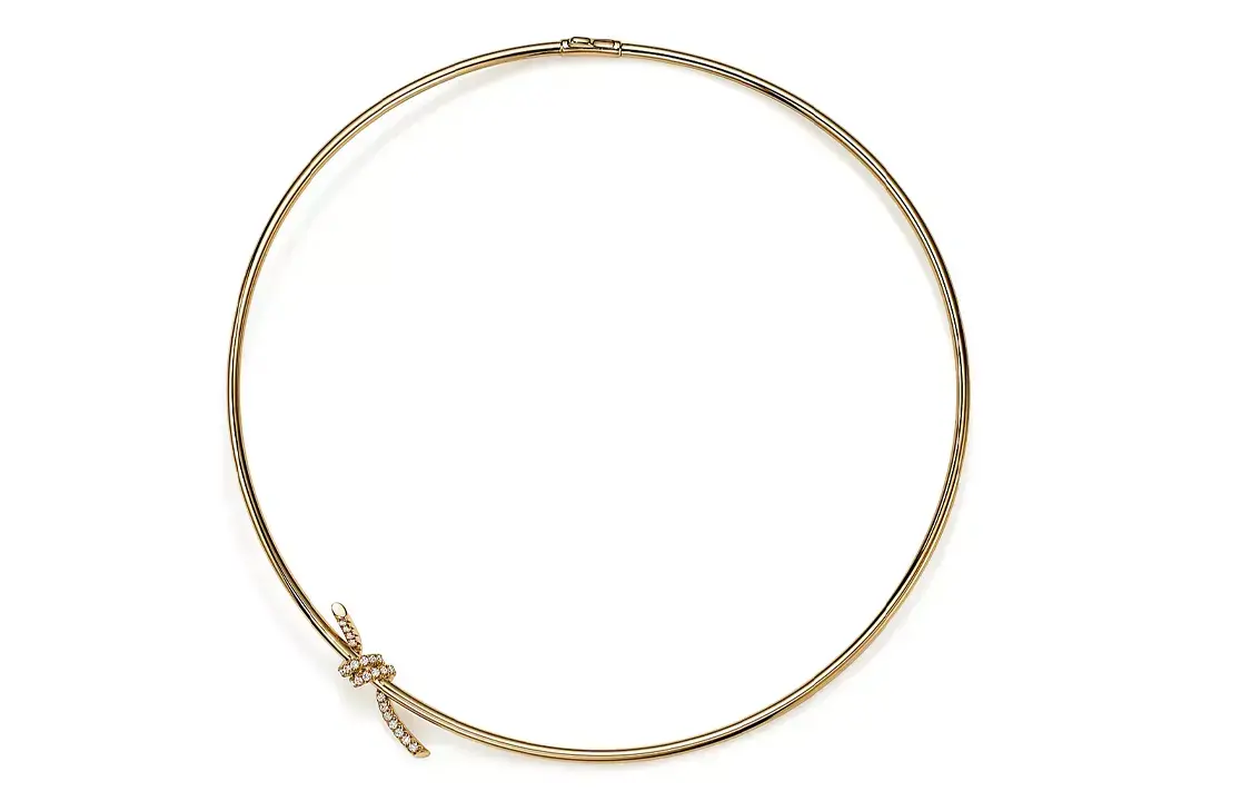 

Тиффани Кнот серия бриллиантовые 18К золотые колье женские золотые TIFFANY & CO.