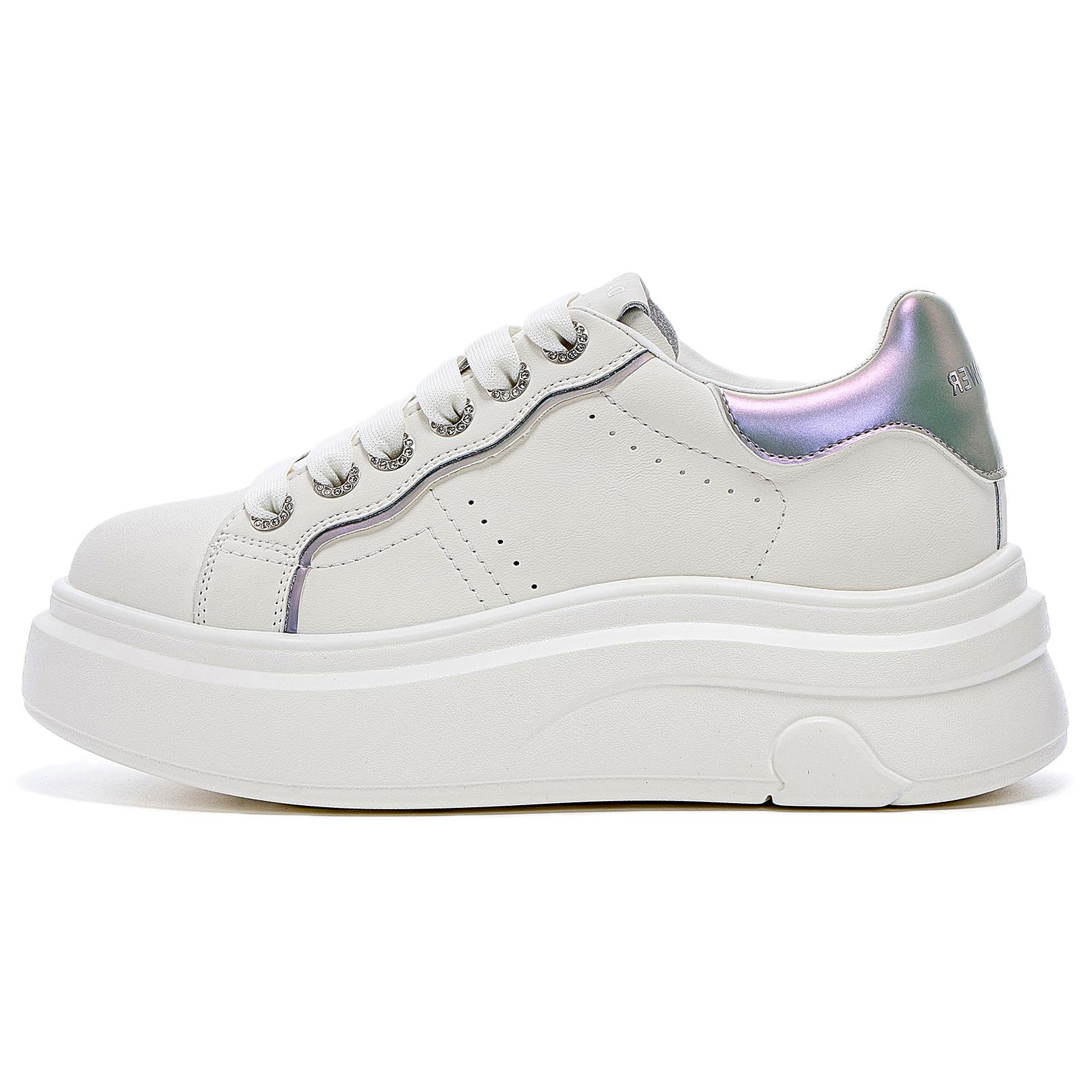 

Водонепроницаемые низкие кроссовки для скейтбординга для мужчин DAPHNE, White Purple