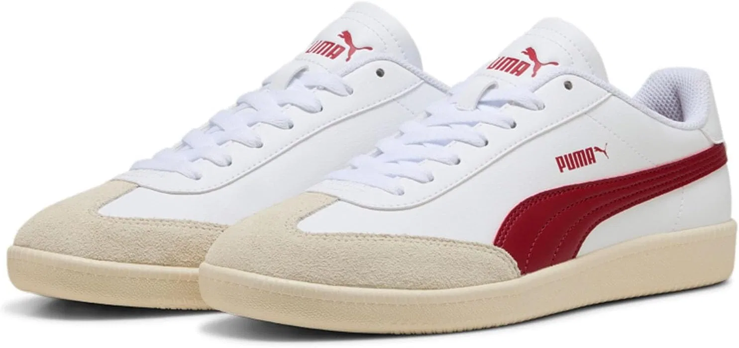 Кроссовки PUMA 9-T унисекс 398174 14, белые с красным