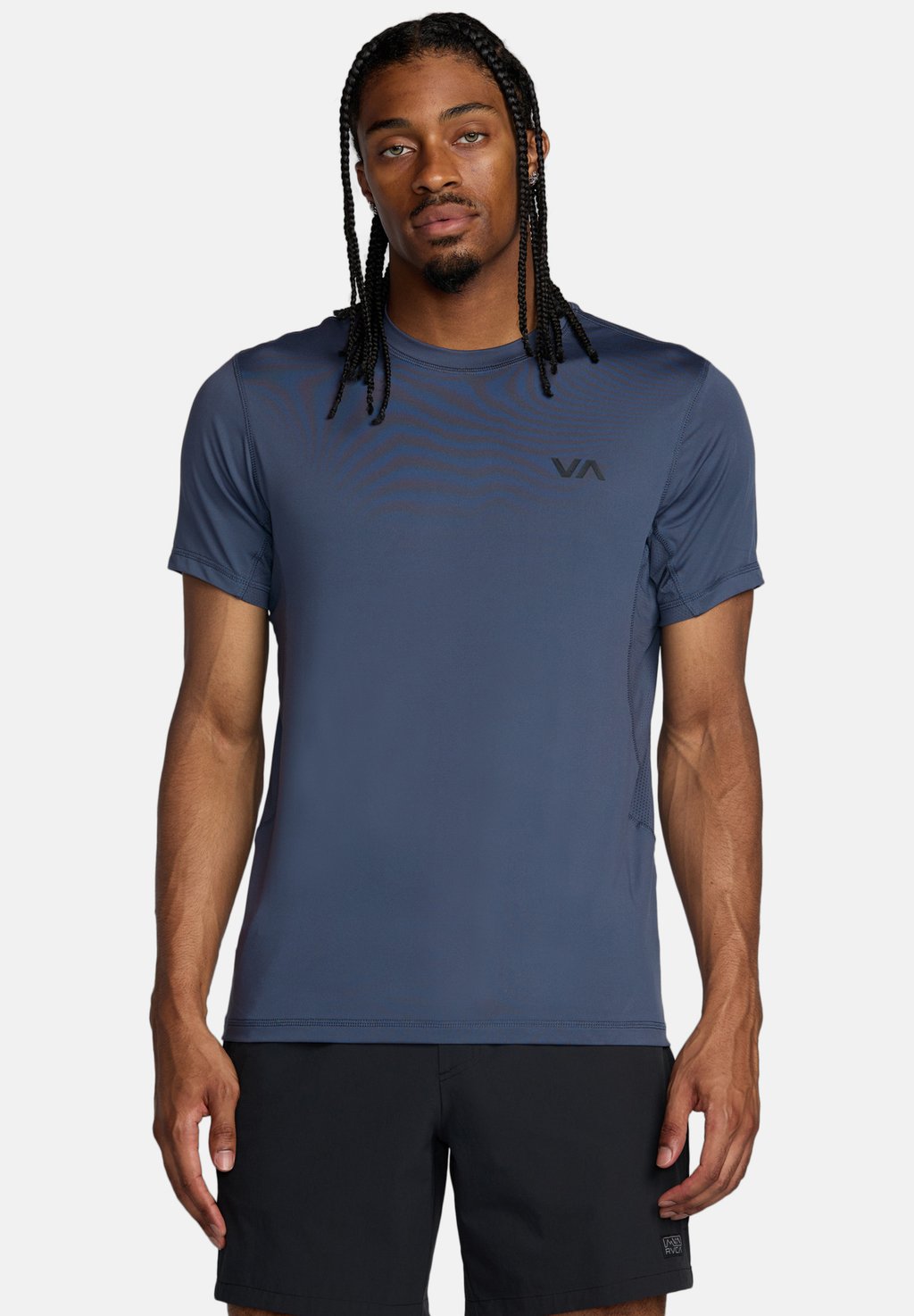 

Футболка с принтом MANCHES COURTES RVCA, синий