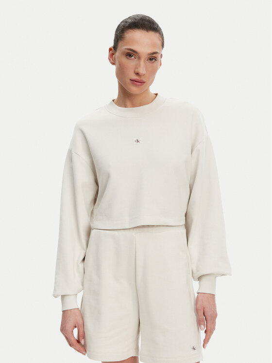 

Толстовка обычного кроя J20J225370 Calvin Klein Jeans, бежевый