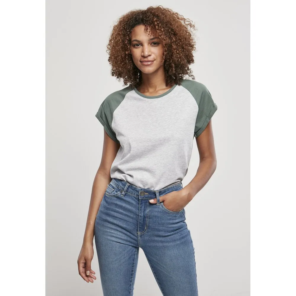 

Футболка Urban Classics Contrast Raglan, серый