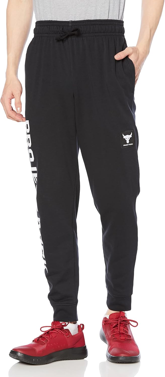 

Under Armour мужские спортивные штаны Project Rock Terry Joggers, Black/White