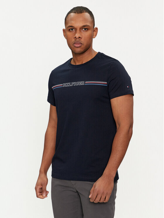 

Футболка узкого кроя Tommy Hilfiger, синий