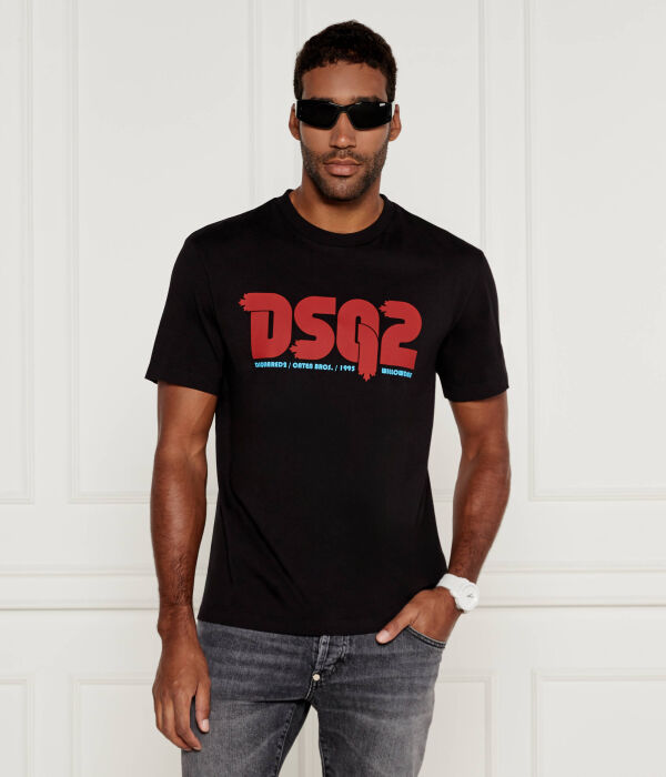 

Футболка мужская Dsquared2 с принтом, черный