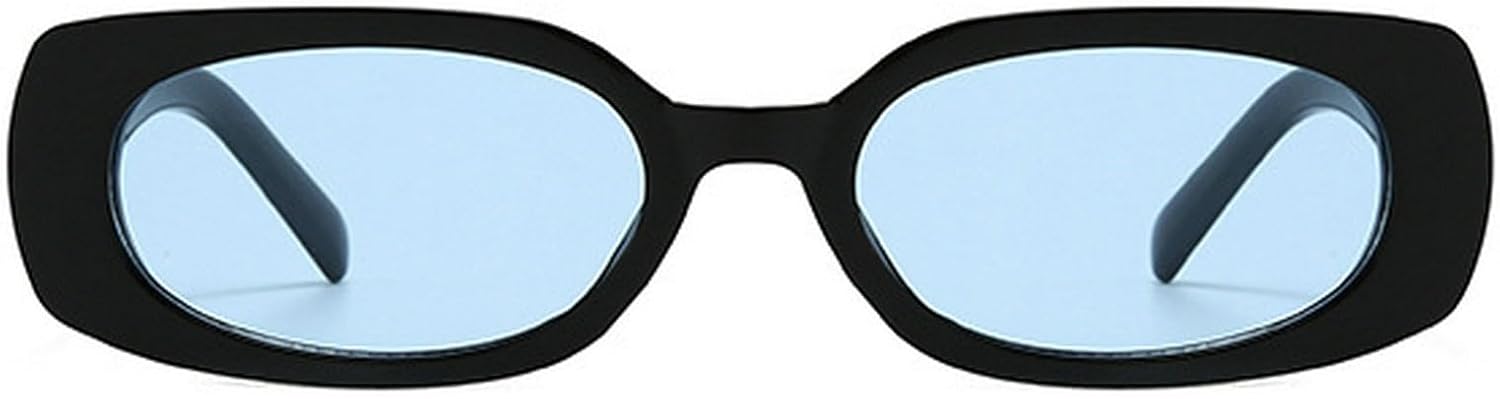 

Популярные модные маленькие прямоугольные солнцезащитные очки для женщин в стиле ретро, ​​конфетных оттенков, с защитой от УФ-излучения UV400, для мужчин в стиле панк с леопардовым принтом mincl, Black Blue