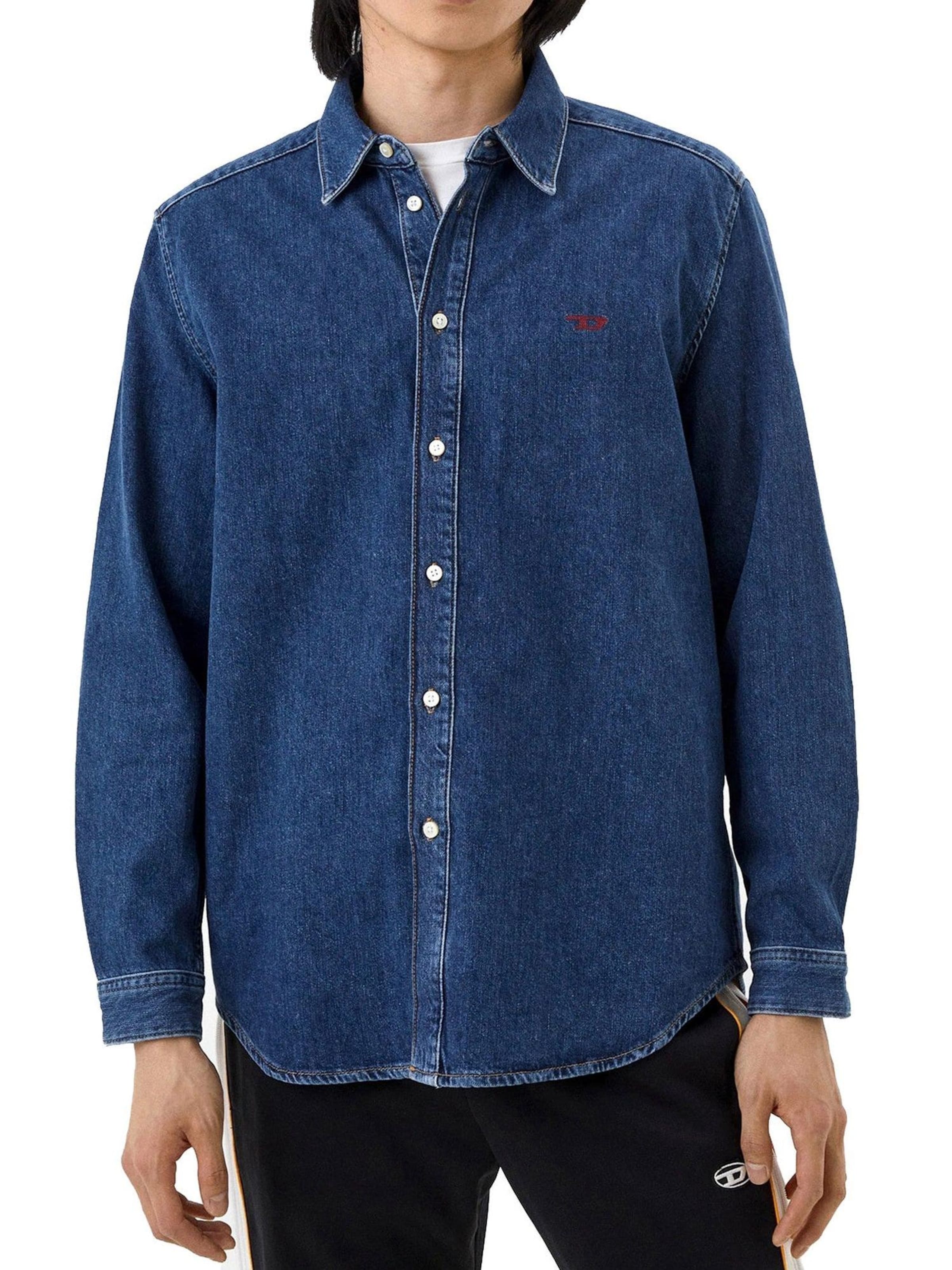 DIESEL Рубашка на пуговицах 'D-SIMPLY' синего цвета Regular fit — фото 2