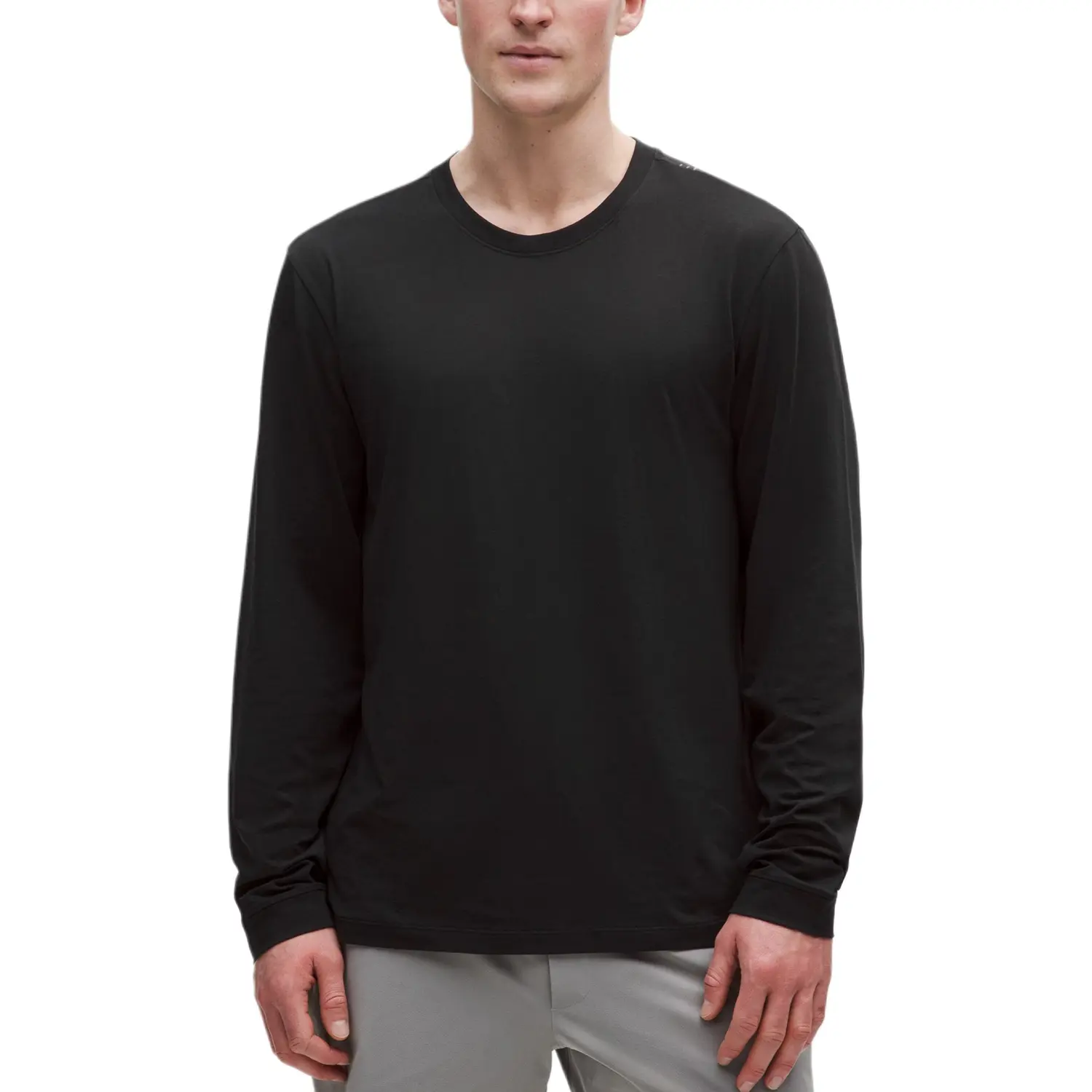 

Футболка мужская с круглым вырезом Moderate Lululemon, черный/blk