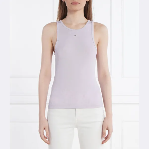

Топ приталенного кроя Essential Tommy Hilfiger, лавандовый