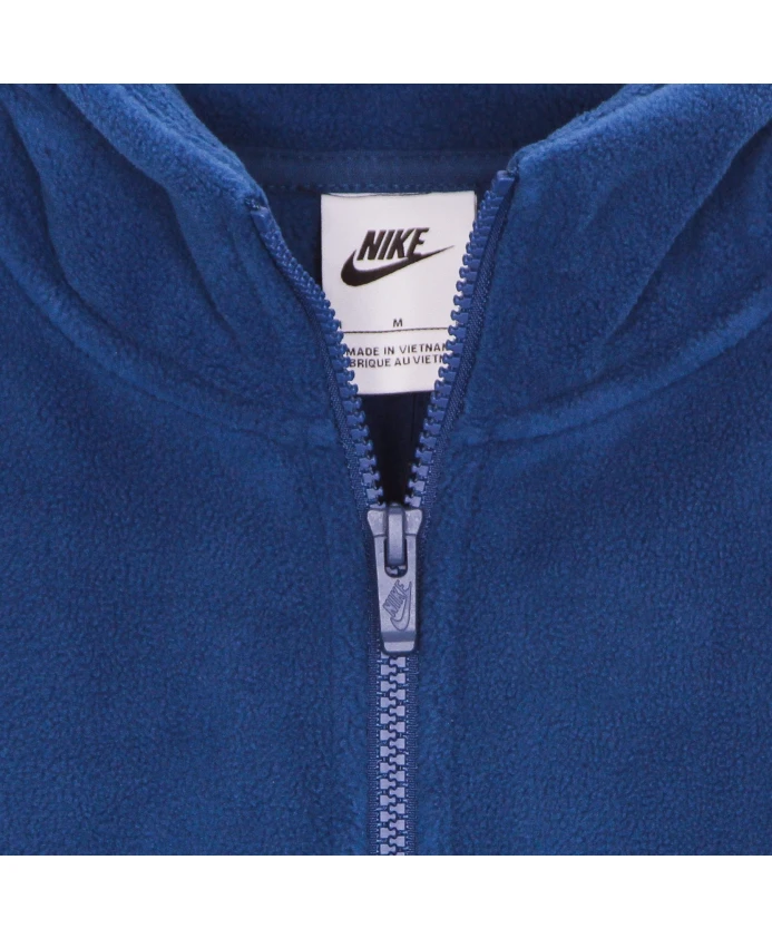 Зимняя куртка с высоким воротником, сине-оранжевая Nike, синий — фото 4