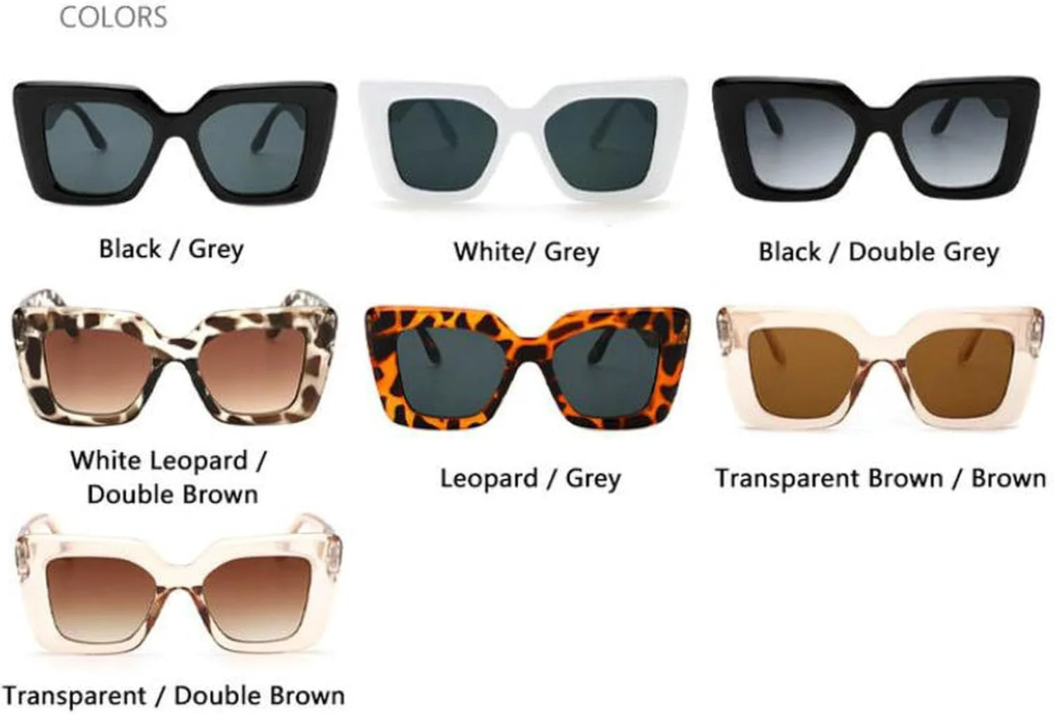 

Винтажные солнцезащитные очки для женщин и мужчин, квадратная оправа, солнцезащитные очки в стиле ретро, ​​модные очки «кошачий глаз» mincl, Brown Leopard Black