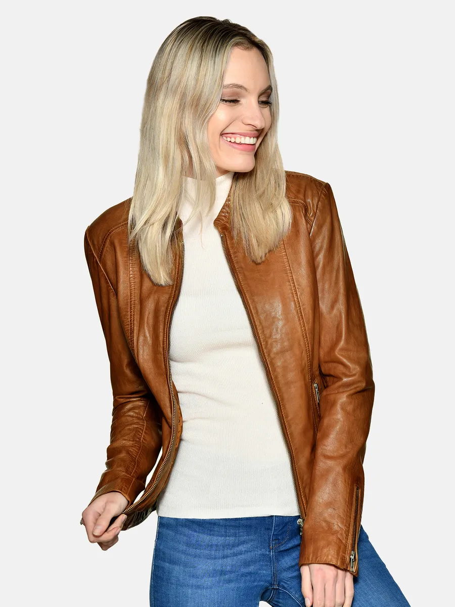 

Кожаная куртка JCC "31024025", цвет Cognac