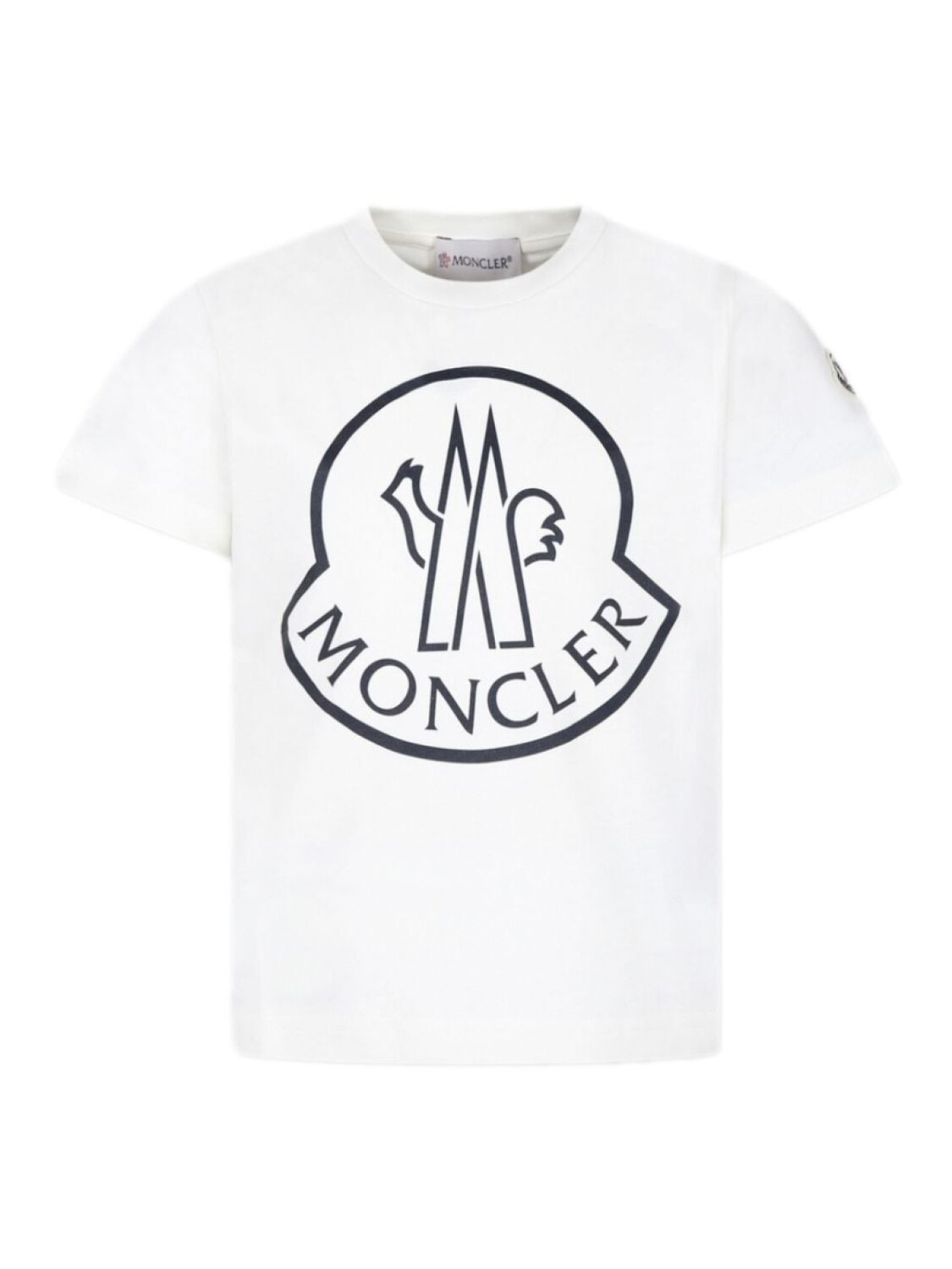 

Moncler Enfant футболка из хлопка с логотипом, белый