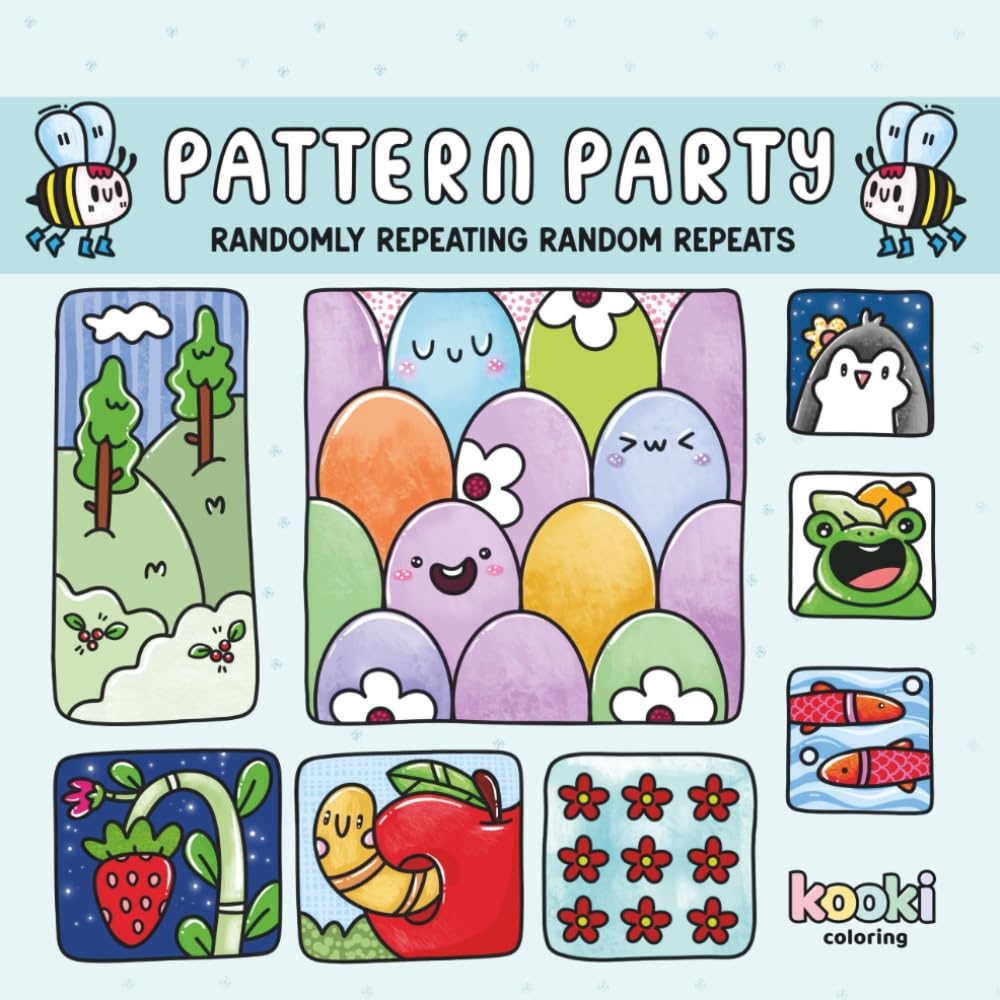 

Pattern Party: 40 Pages of fun and Unexpected Pattern Pages for Relaxation, Stress Relief, and Creative Fun - Perfect for Pattern Lovers and Coloring Enthusiasts of All Ages (Independently published)